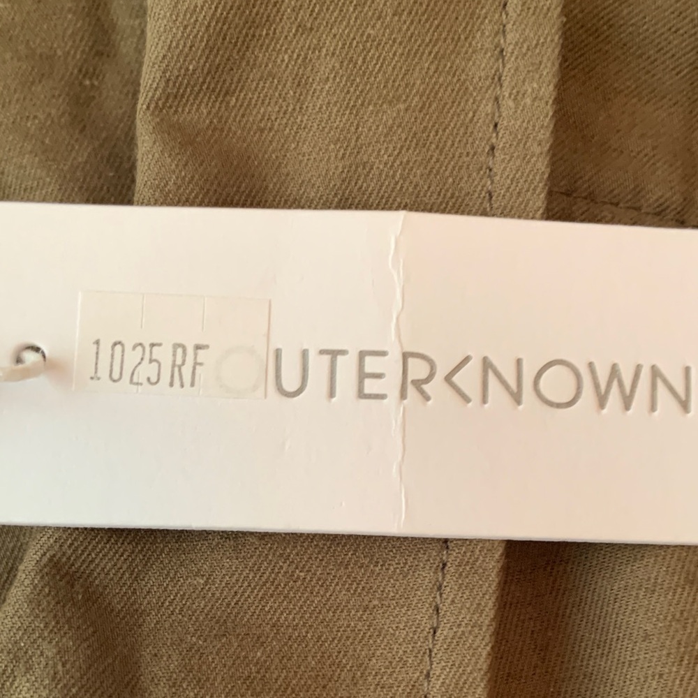 Outerknown Army Green Button-Up Romper - image 4